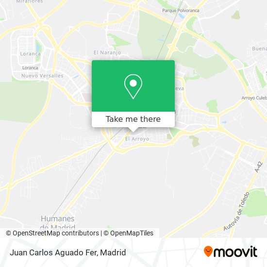 Juan Carlos Aguado Fer map