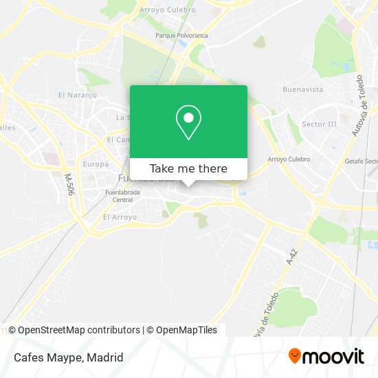 Cafes Maype map