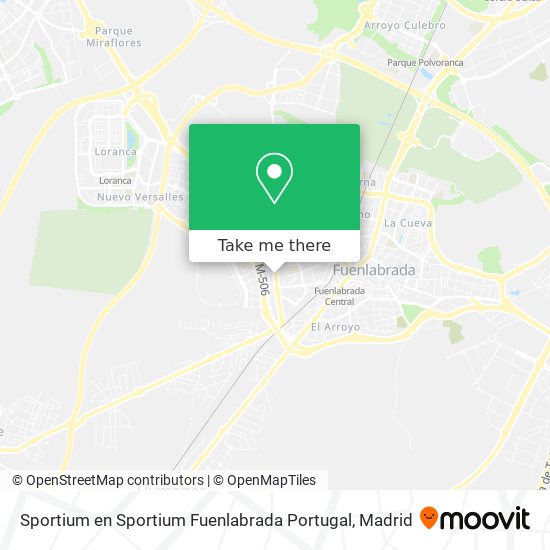 Sportium en Sportium Fuenlabrada Portugal map