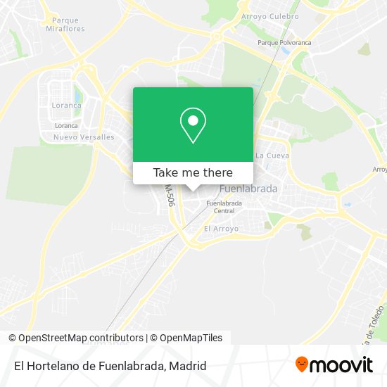 El Hortelano de Fuenlabrada map