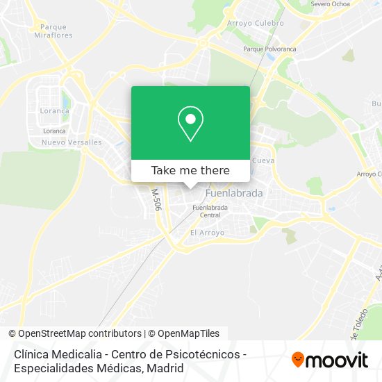 Clínica Medicalia - Centro de Psicotécnicos - Especialidades Médicas map