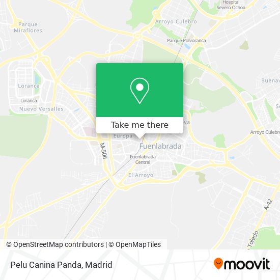 mapa Pelu Canina Panda