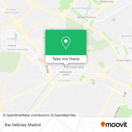 mapa Bar Delicias