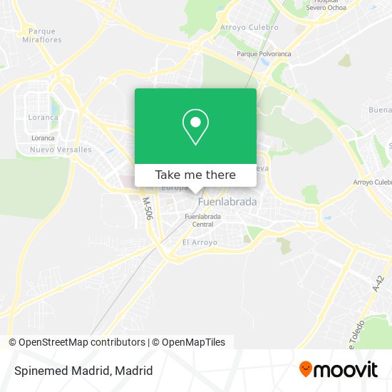 mapa Spinemed Madrid