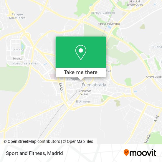 mapa Sport and Fitness