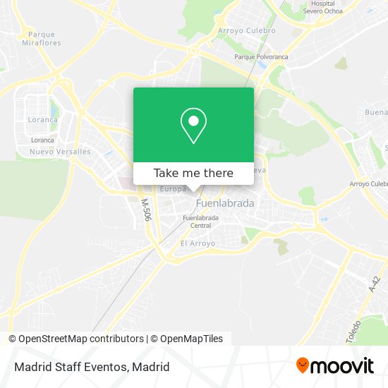 Madrid Staff Eventos map