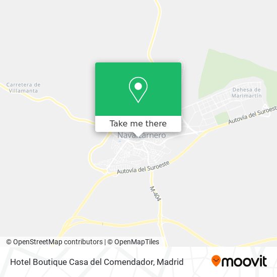 mapa Hotel Boutique Casa del Comendador