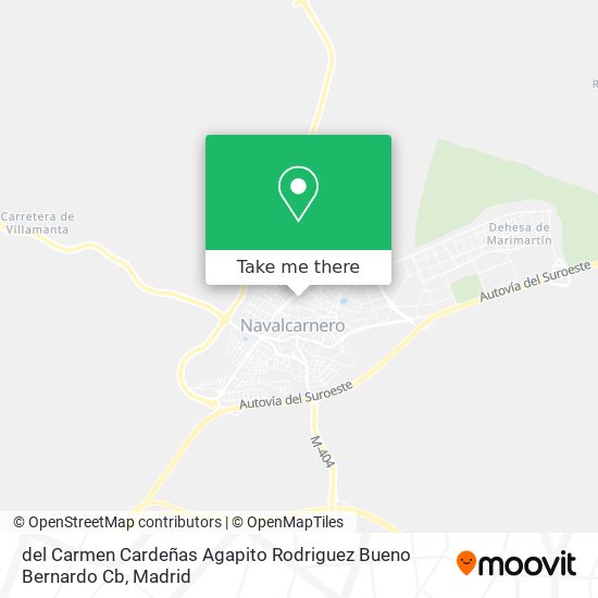 mapa del Carmen Cardeñas Agapito Rodriguez Bueno Bernardo Cb