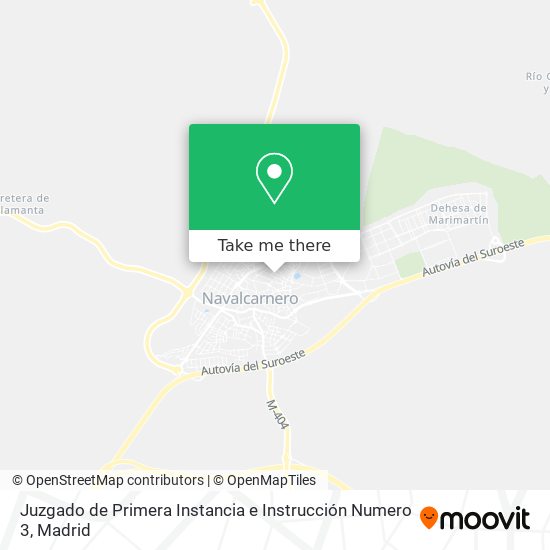 mapa Juzgado de Primera Instancia e Instrucción Numero 3