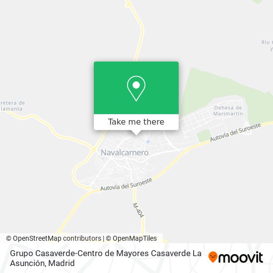 mapa Grupo Casaverde-Centro de Mayores Casaverde La Asunción