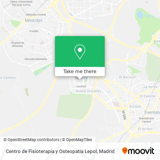 mapa Centro de Fisioterapia y Osteopatía Lepol