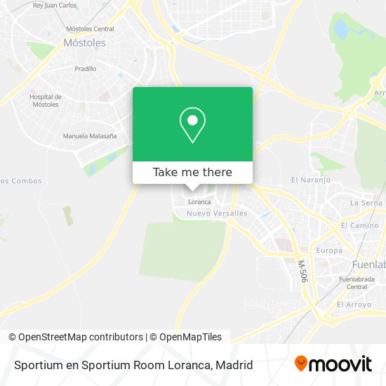Sportium en Sportium Room Loranca map