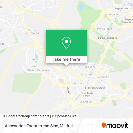 mapa Accesorios Todoterreno Slne