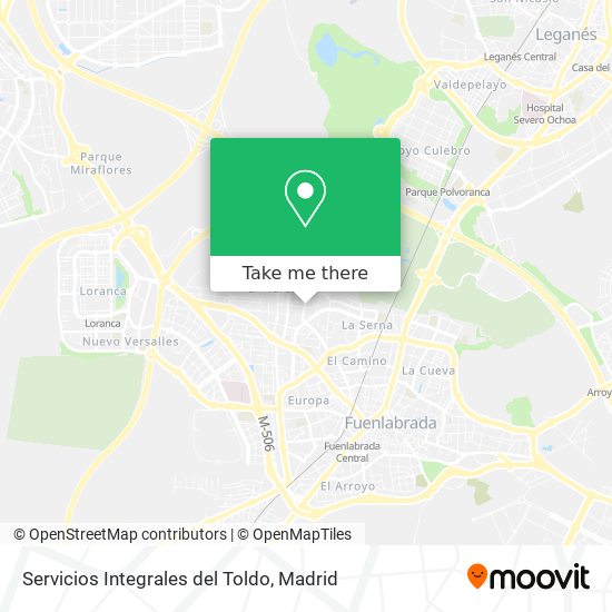 Servicios Integrales del Toldo map