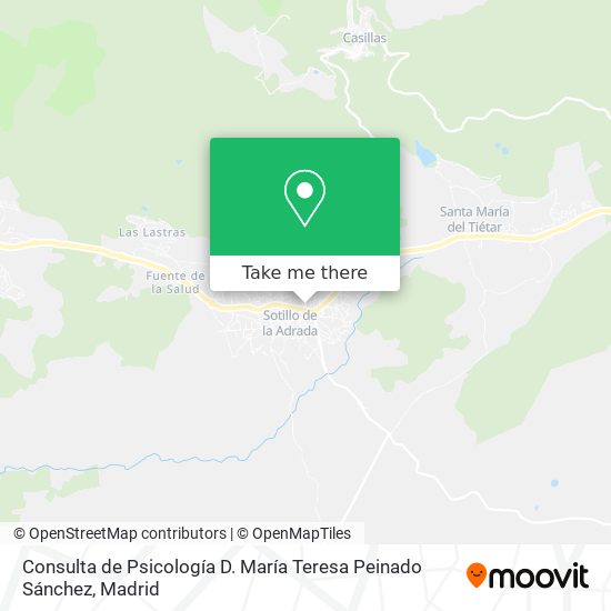 Consulta de Psicología D. María Teresa Peinado Sánchez map