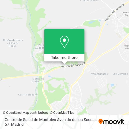 Centro de Salud de Móstoles Avenida de los Sauces 57 map