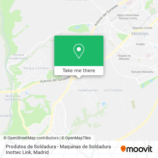 Produtos de Soldadura - Maquinas de Soldadura Inottec Link map