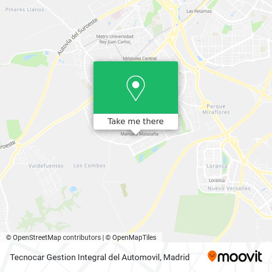 Tecnocar Gestion Integral del Automovil map