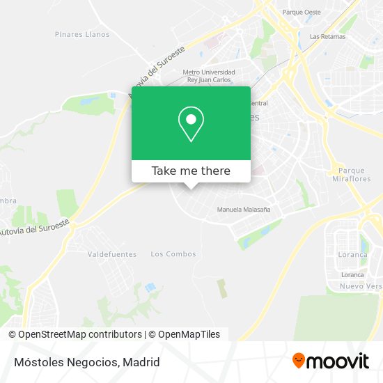 mapa Móstoles Negocios