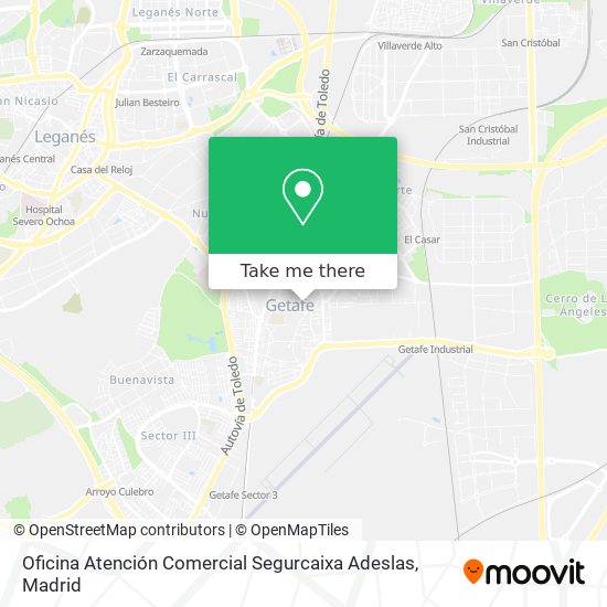 Oficina Atención Comercial Segurcaixa Adeslas map