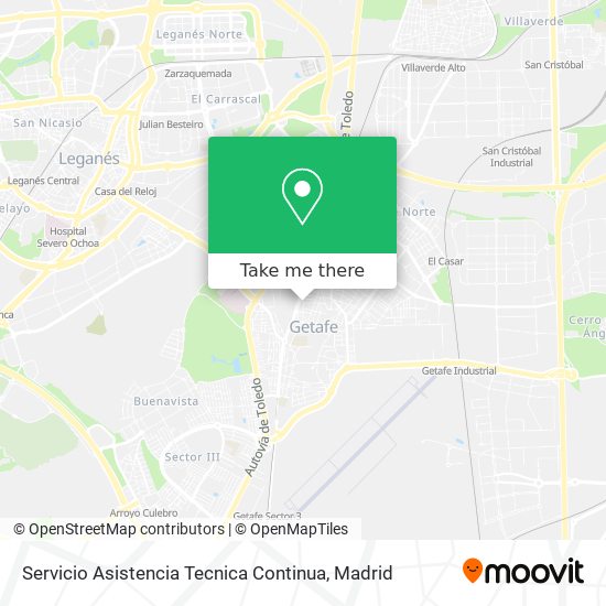 Servicio Asistencia Tecnica Continua map