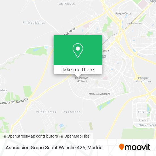 Asociación Grupo Scout Wanche 425 map