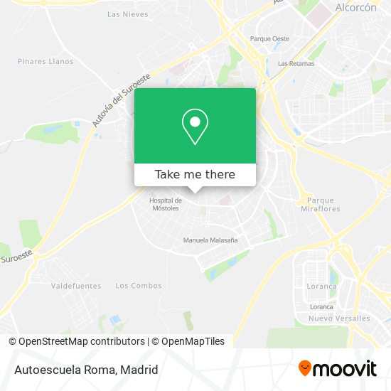 mapa Autoescuela Roma