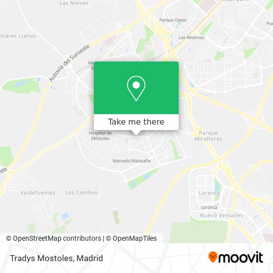 Tradys Mostoles map