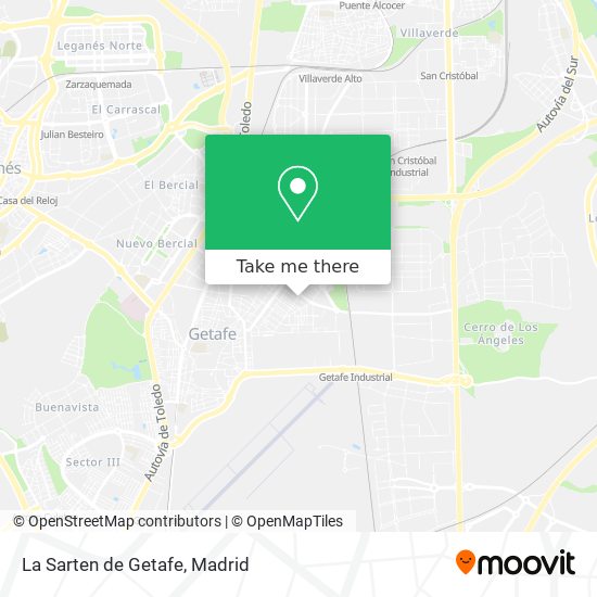 La Sarten de Getafe map