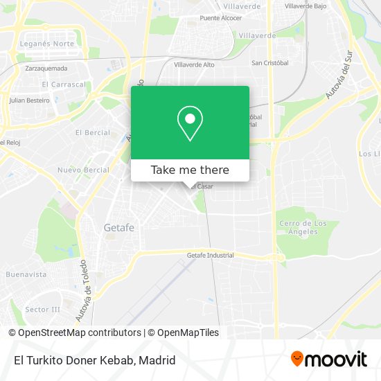 mapa El Turkito Doner Kebab