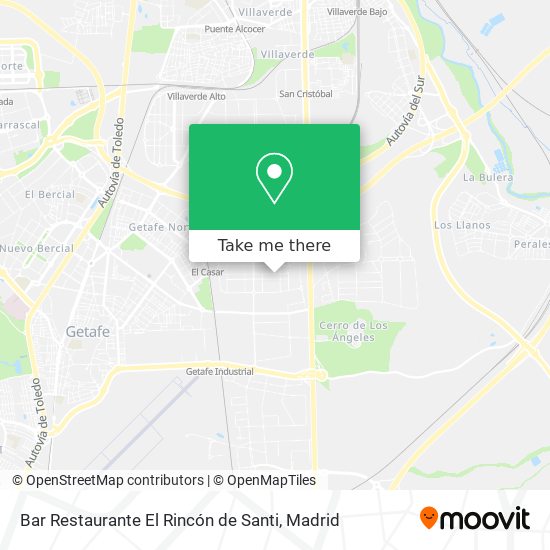 Bar Restaurante El Rincón de Santi map
