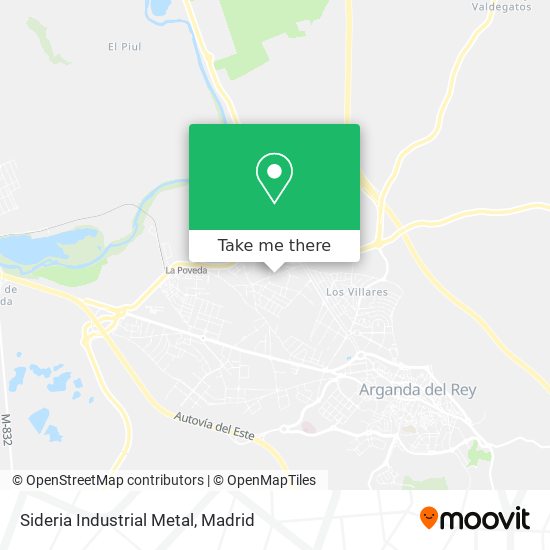 mapa Sideria Industrial Metal