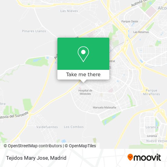 Tejidos Mary Jose map