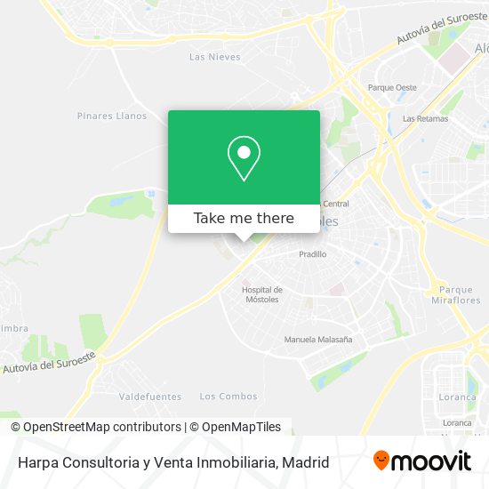 Harpa Consultoria y Venta Inmobiliaria map