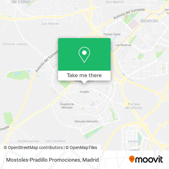 mapa Mostoles-Pradillo Promociones