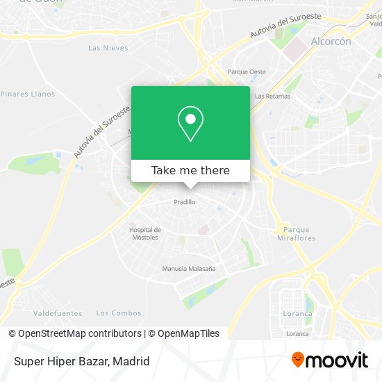 mapa Super Hiper Bazar