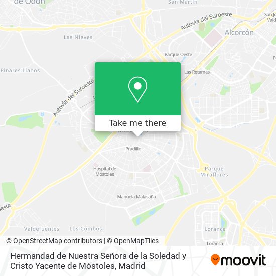 Hermandad de Nuestra Señora de la Soledad y Cristo Yacente de Móstoles map