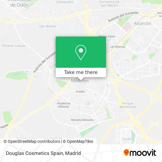 Douglas Cosmetics Spain map