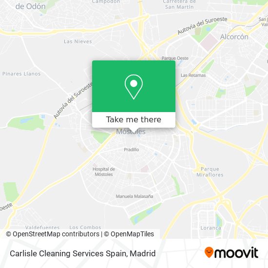 mapa Carlisle Cleaning Services Spain