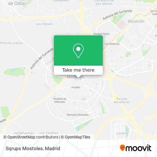 Sqrups Mostoles map