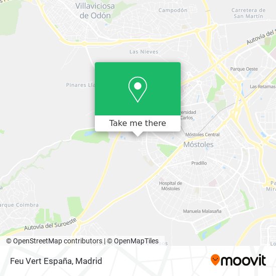 mapa Feu Vert España