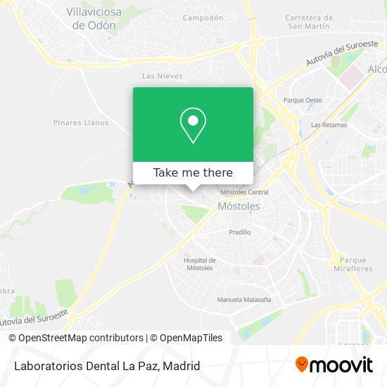 Laboratorios Dental La Paz map