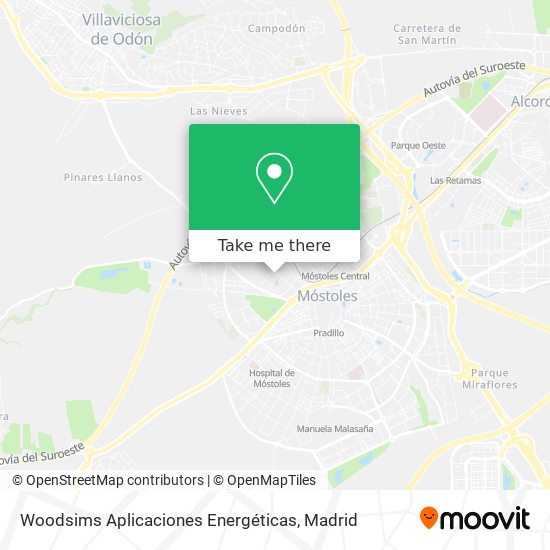 mapa Woodsims Aplicaciones Energéticas