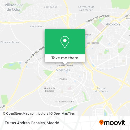 Frutas Andres Canales map