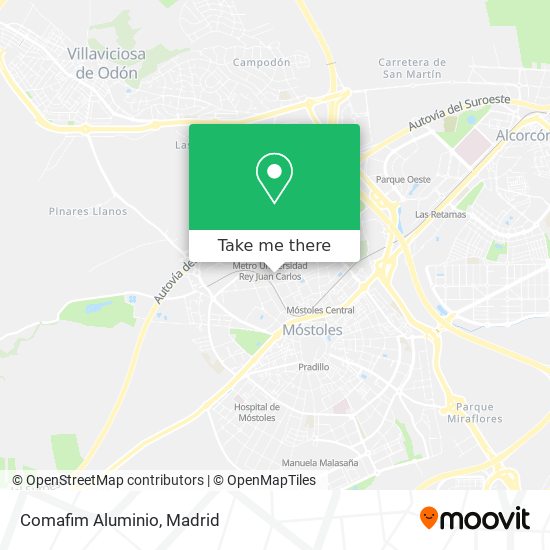 Comafim Aluminio map