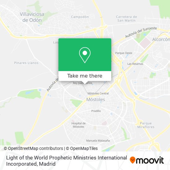 mapa Light of the World Prophetic Ministries International Incorporated