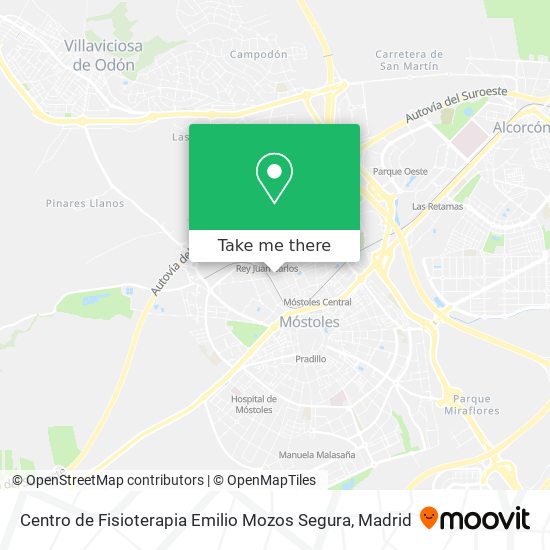 mapa Centro de Fisioterapia Emilio Mozos Segura