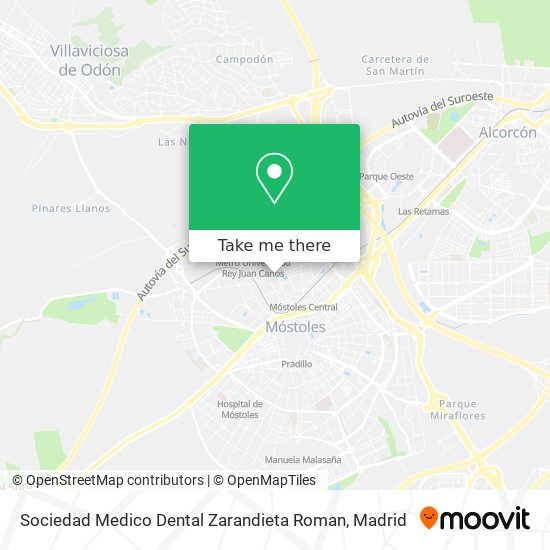 mapa Sociedad Medico Dental Zarandieta Roman