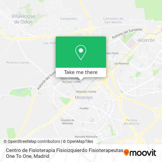 Centro de Fisioterapia Fisioizquierdo Fisioterapeutas One To One map