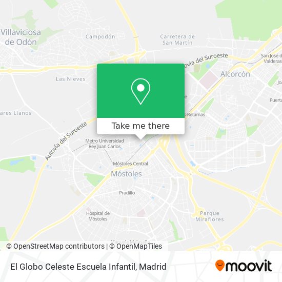 El Globo Celeste Escuela Infantil map